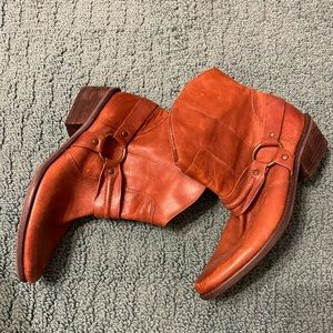 Franco Sarto brown ankle cowboy boots size 7.5